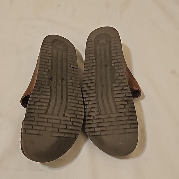 Mephisto brown leather helen toe sandals 39 (9 us) - Picture 5 of 8